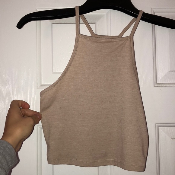 Nollie Tops - Nude fitted halter top Nollie Tops - Nude fitted halter top